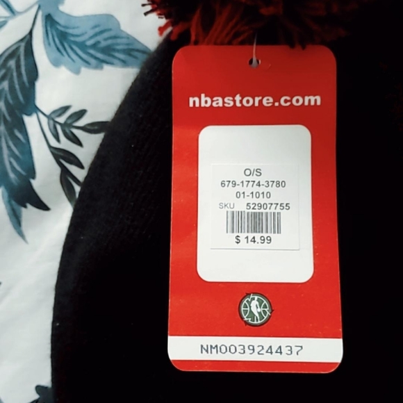 Mens/Unisex Raptors Licensed NBA Pompom Toque - Picture 3 of 5